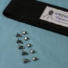 Kit velcro mais rebites - preto - detalhe