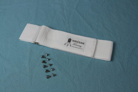 Kit velcro mais rebites - branco